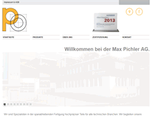 Tablet Screenshot of pichler-ag.com